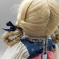 Original Käthe Kruse Stoffpuppe Blonde Zöpfe im Kleid