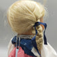 Original Käthe Kruse Stoffpuppe Blonde Zöpfe im Kleid