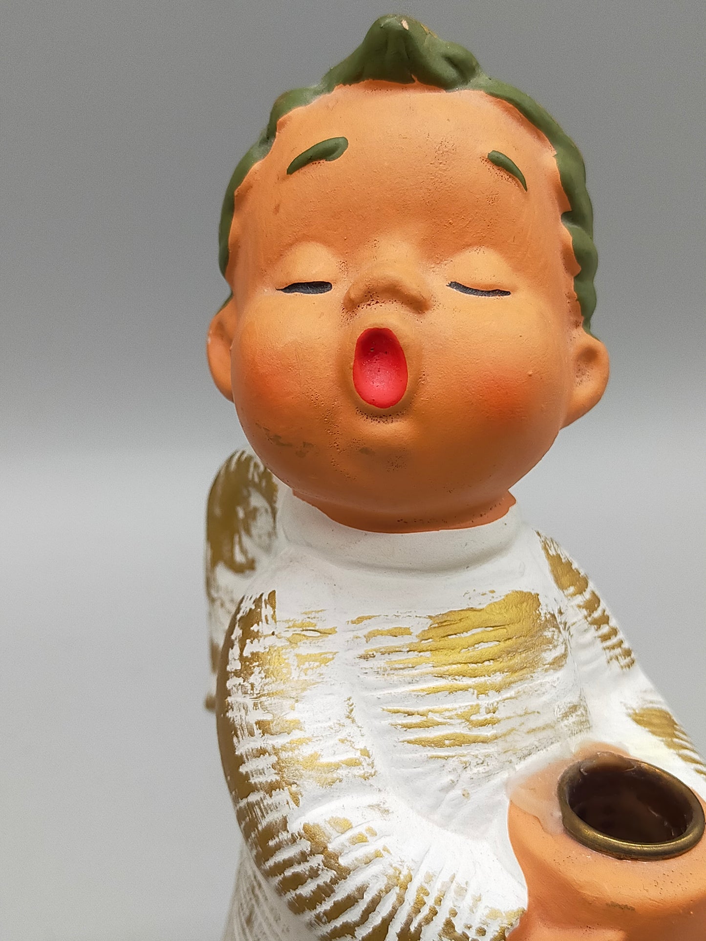 Zwei charmante Engel Figuren als Kerzenhalter