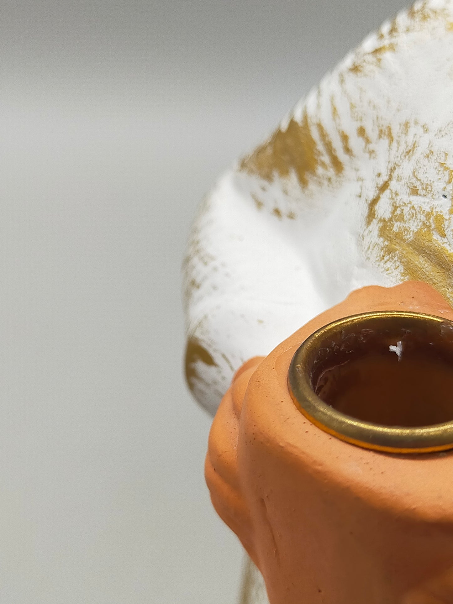 Zwei charmante Engel Figuren als Kerzenhalter