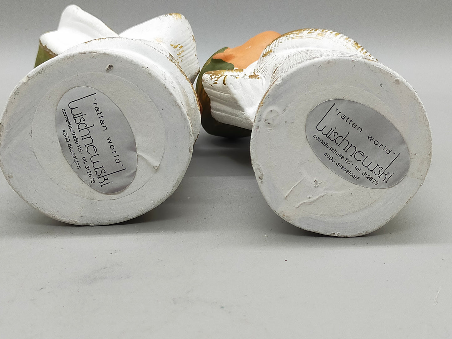 Zwei charmante Engel Figuren als Kerzenhalter