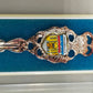 Silberner Souvenirlöffel Innsbruck Echt Versilbert mit Emaille-Wappen