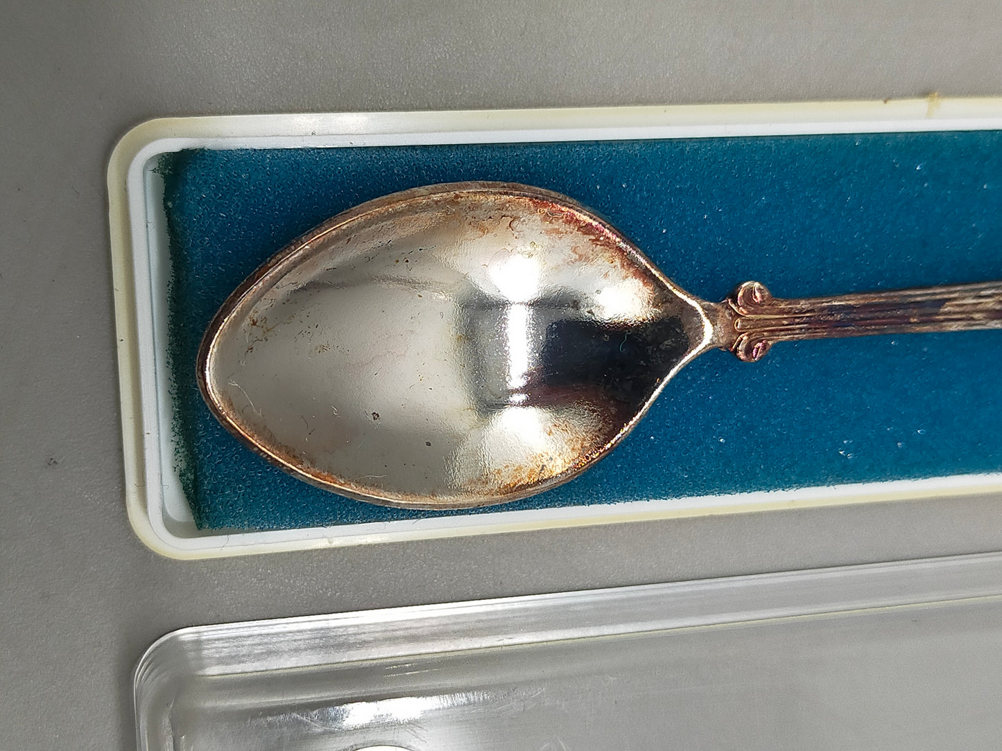 Silberner Souvenirlöffel Innsbruck Echt Versilbert mit Emaille-Wappen