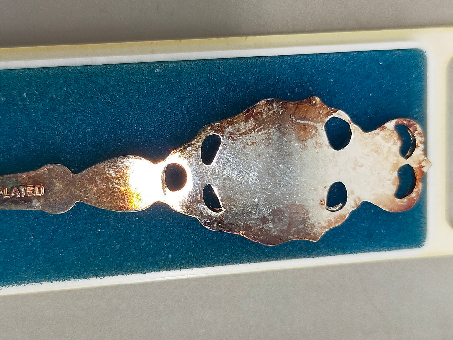 Silberner Souvenirlöffel Innsbruck Echt Versilbert mit Emaille-Wappen