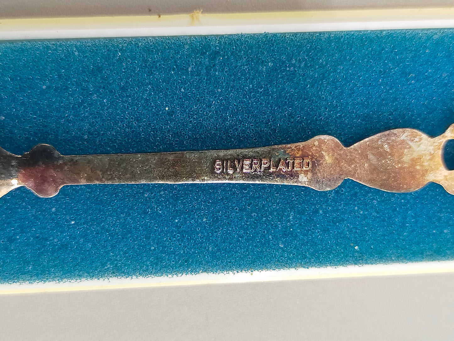 Silberner Souvenirlöffel Innsbruck Echt Versilbert mit Emaille-Wappen