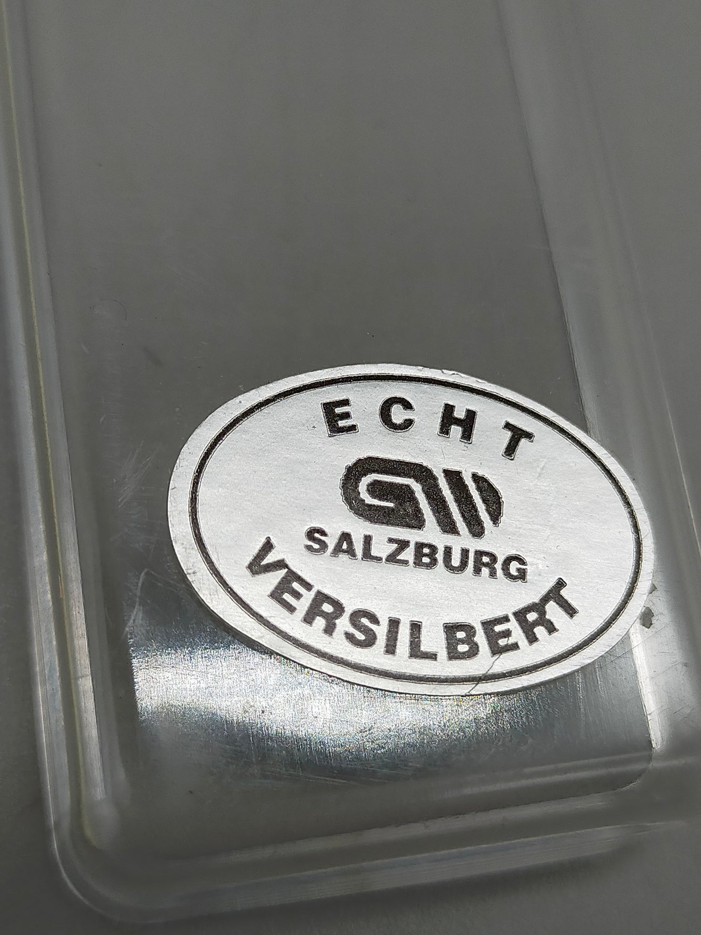 Silberner Souvenirlöffel Innsbruck Echt Versilbert mit Emaille-Wappen