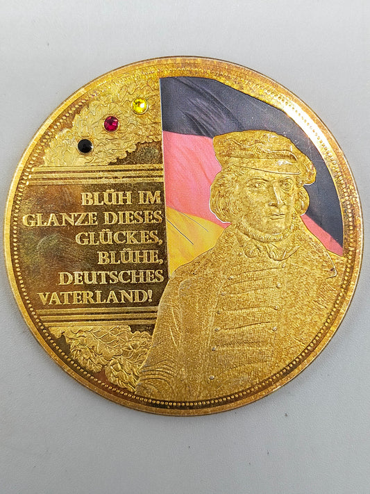 Prachtvolle Giganten Medaille Das Lied der Deutschen