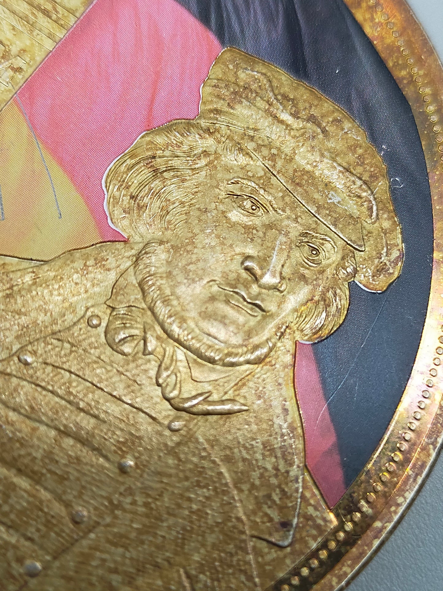 Prachtvolle Giganten Medaille Das Lied der Deutschen