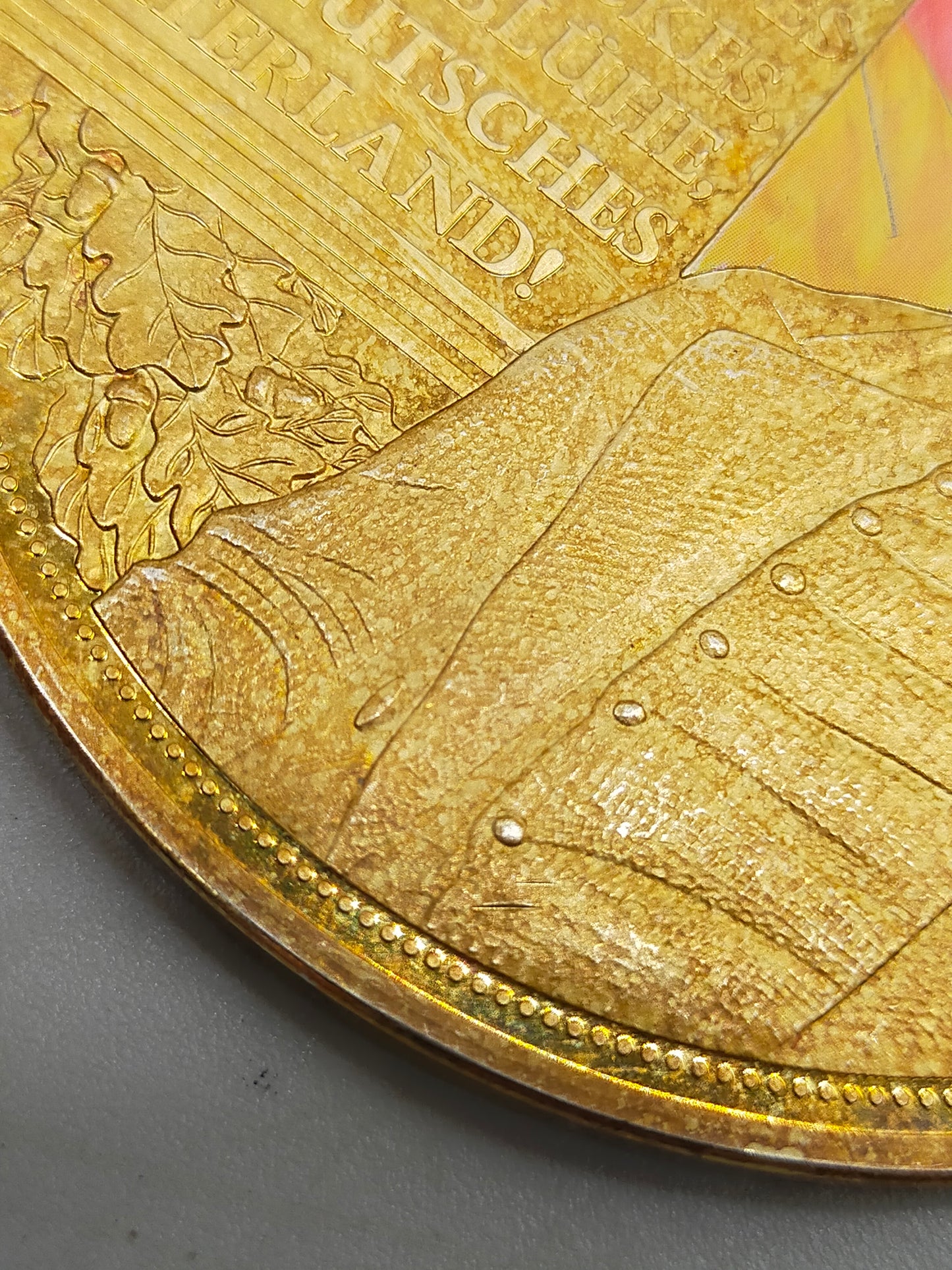 Prachtvolle Giganten Medaille Das Lied der Deutschen
