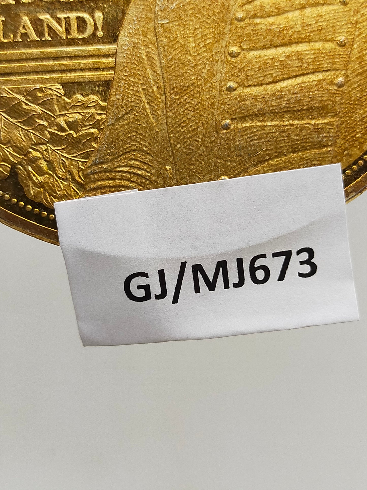 Prachtvolle Giganten Medaille Das Lied der Deutschen