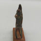 Antike Afrikanische Bronze Figur Reiter auf Pferd mit Schild