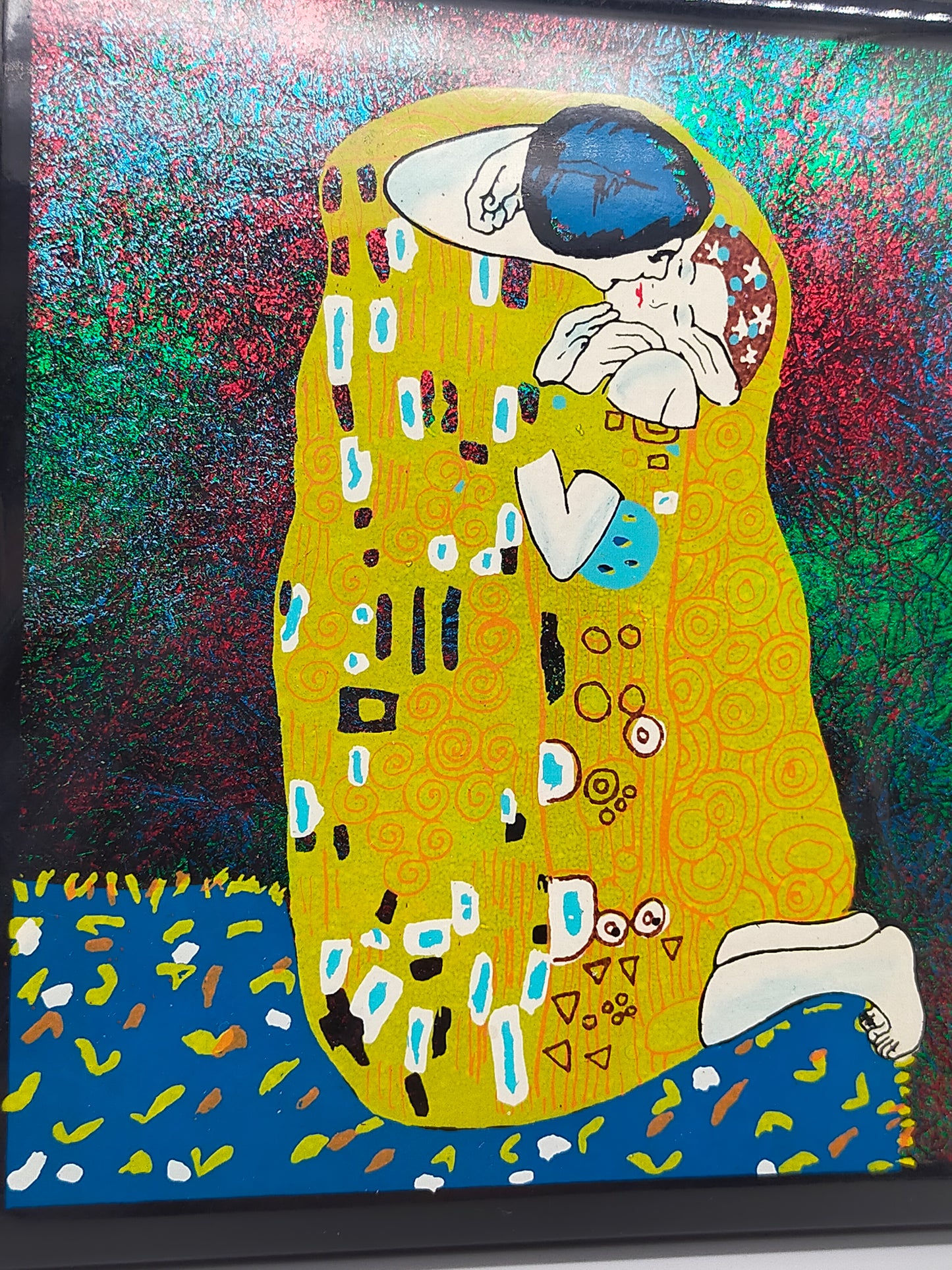 Schmuckschatulle mit Klimt Motiv Der Kuss Elegante Box