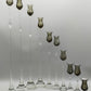 9tlg. Rosenthal Tulipa Glas Kerzenständer Set Bjørn Wiinblad Design
