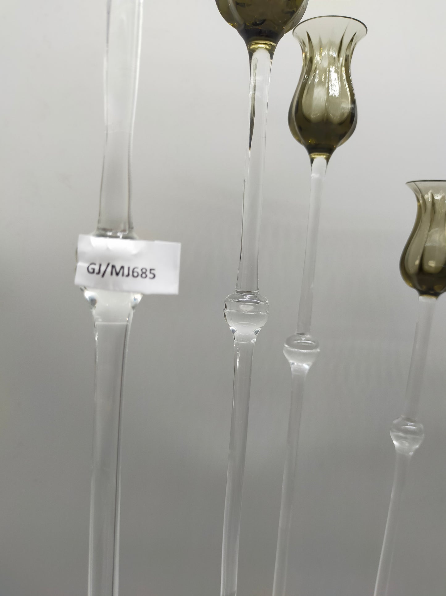 9tlg. Rosenthal Tulipa Glas Kerzenständer Set Bjørn Wiinblad Design