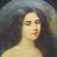 Mitteleuropäische Schule (XIX) Romantisches Frauenporträt  Gemälde