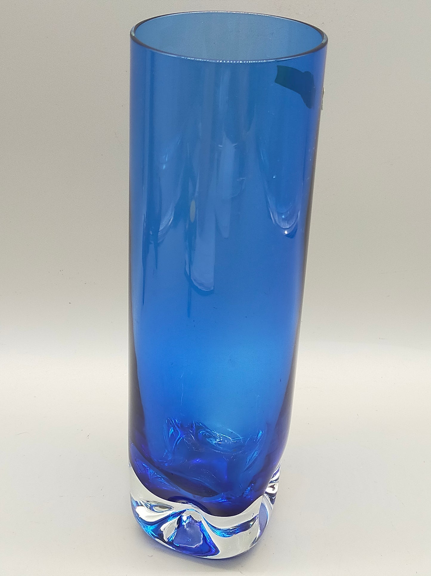 Edle Ingridglas Glas Vase Blaues Kunstglas der Serie Lord Nelson