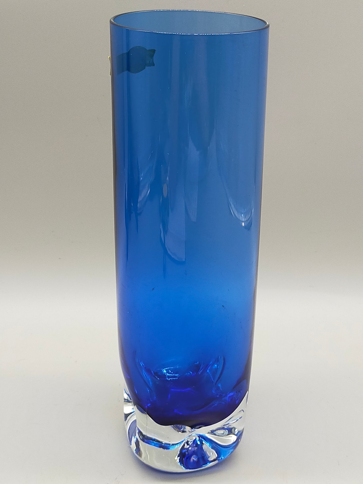 Edle Ingridglas Glas Vase Blaues Kunstglas der Serie Lord Nelson