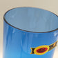 Edle Ingridglas Glas Vase Blaues Kunstglas der Serie Lord Nelson