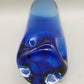 Edle Ingridglas Glas Vase Blaues Kunstglas der Serie Lord Nelson