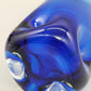 Edle Ingridglas Glas Vase Blaues Kunstglas der Serie Lord Nelson