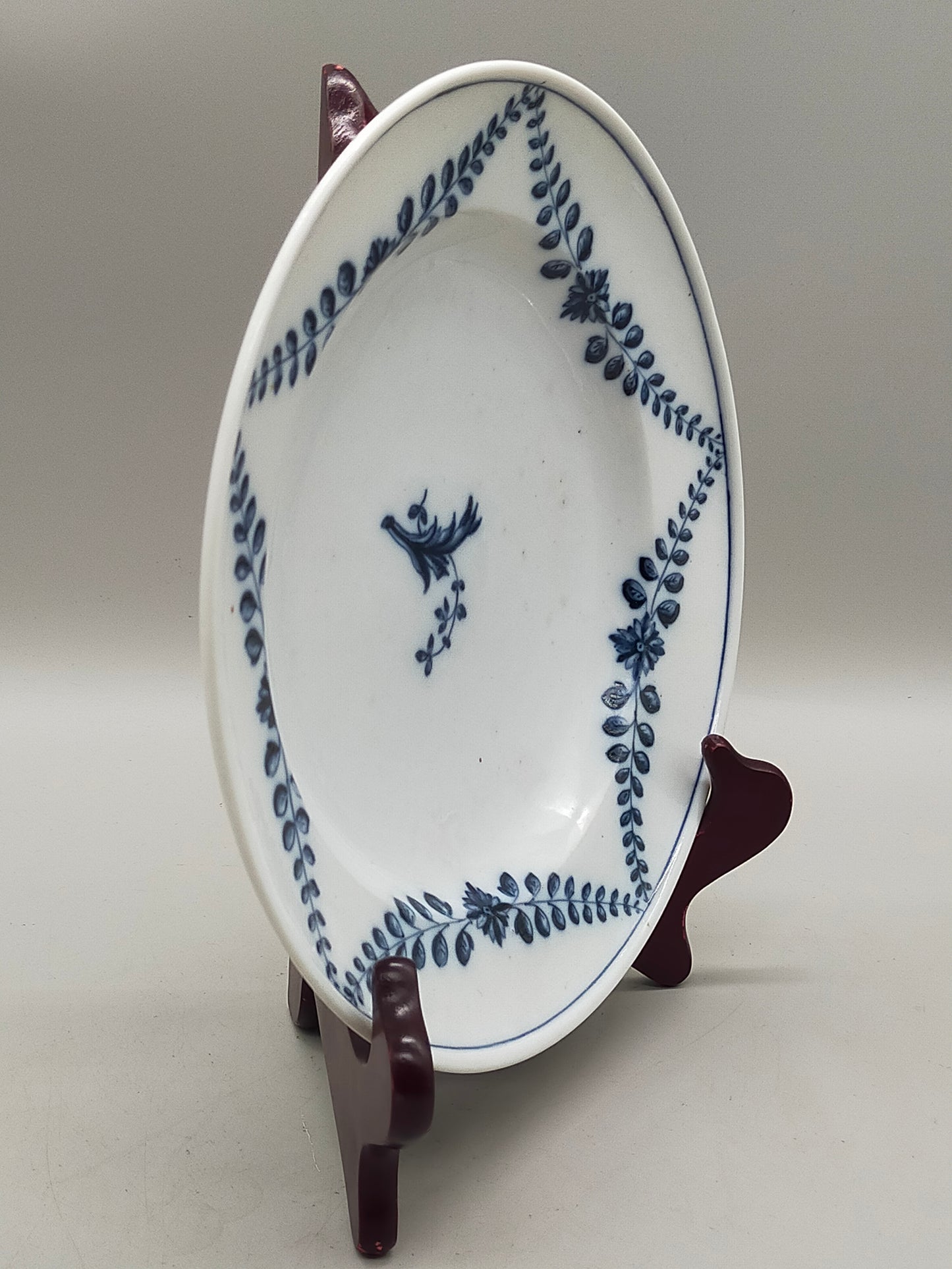 Selterer Meissen Jugendstil Teller  Dekor Blaue Rispe von Riemerschmid