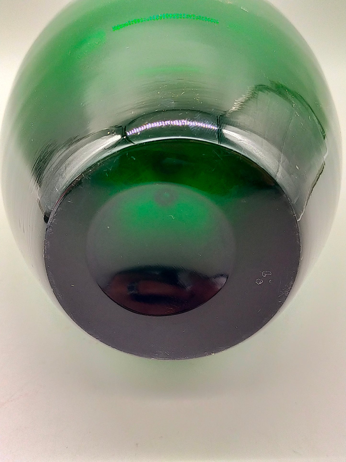 Elegante Grüne Glas Vase Skandinavischer Stil für Minimalisten