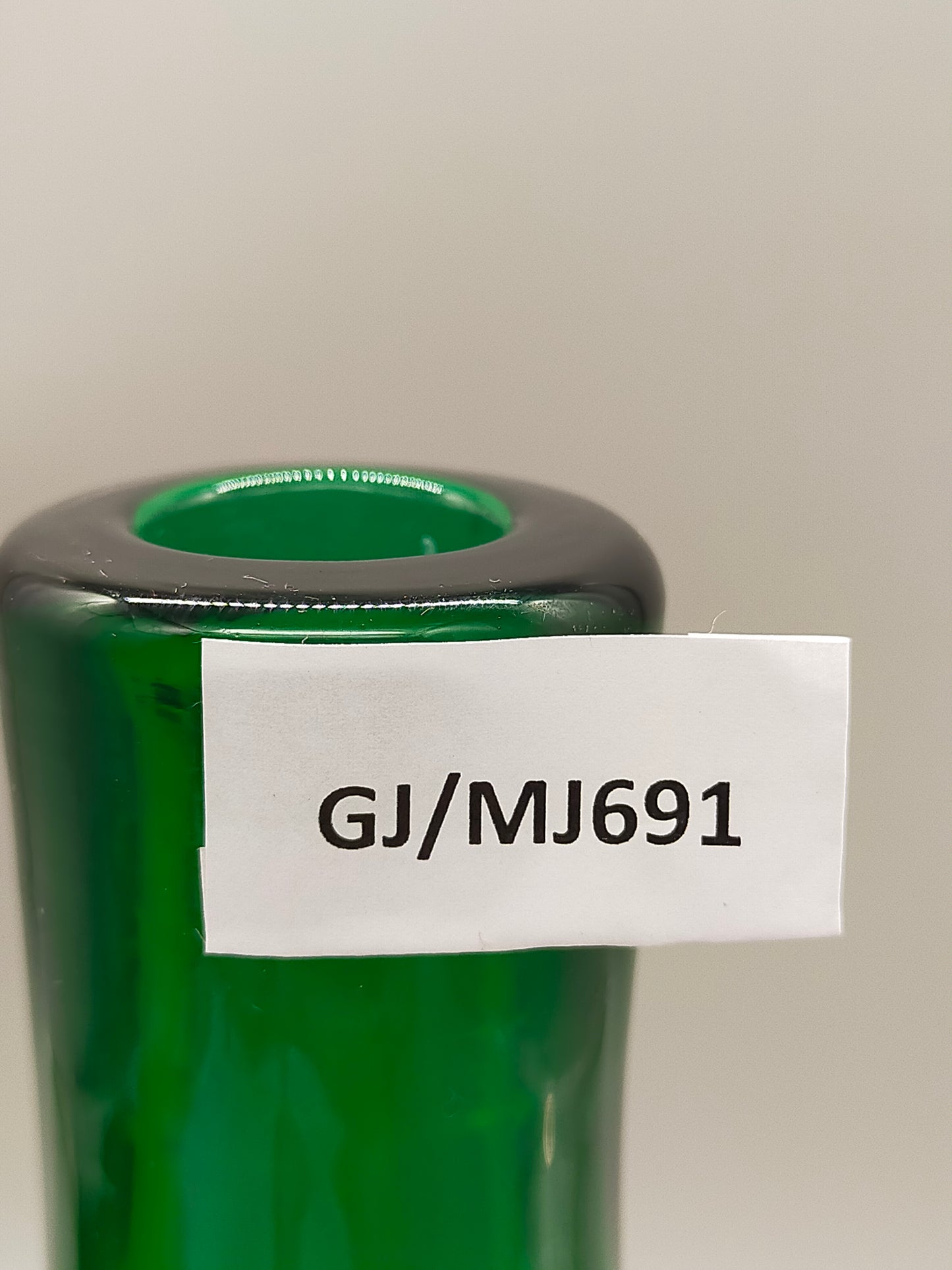 Elegante Grüne Glas Vase Skandinavischer Stil für Minimalisten