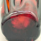 Exklusive Murano Glas Vase von Salviati Rotes Kunstglas aus Italien