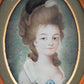 Französische Schule (XVIII) Portrait einer Dame mit blauer Schleife