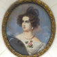 Miniatur Porträt einer eleganten Dame
