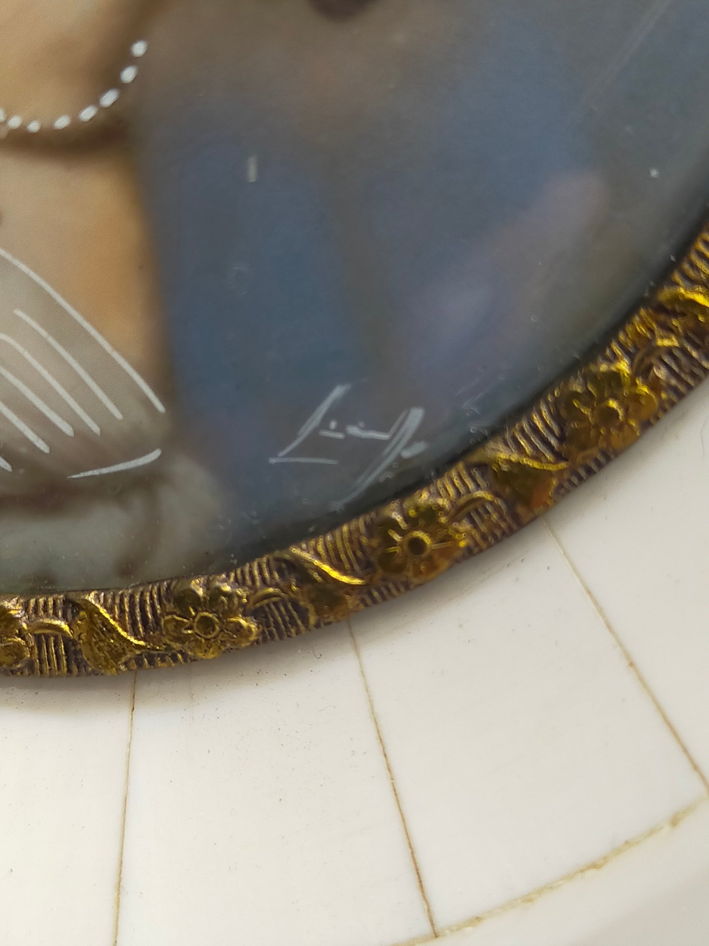 Miniatur Porträt einer eleganten Dame