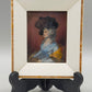 Antike Miniatur Miss Sarah Siddons nach Gainsborough Gemälde