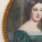 Deutsche Schule (XIX) Edle Damen Miniatur im prunkvollen Rahmen
