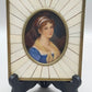 Französische Schule (XIX) Damen Portrait im Mosaikrahmen