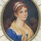Französische Schule (XIX) Damen Portrait im Mosaikrahmen