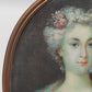 Deutsche Schule (XVIII) Rokoko Damen Porträt Miniaturgemälde