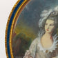Englische Schule (XIX) Elegantes Damen Porträt im Ovalrahmen