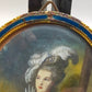 Englische Schule (XIX) Elegantes Damen Porträt im Ovalrahmen