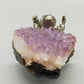 Bergmann auf Schlitten mit Amethyst Druse Rustikale Deko Figur