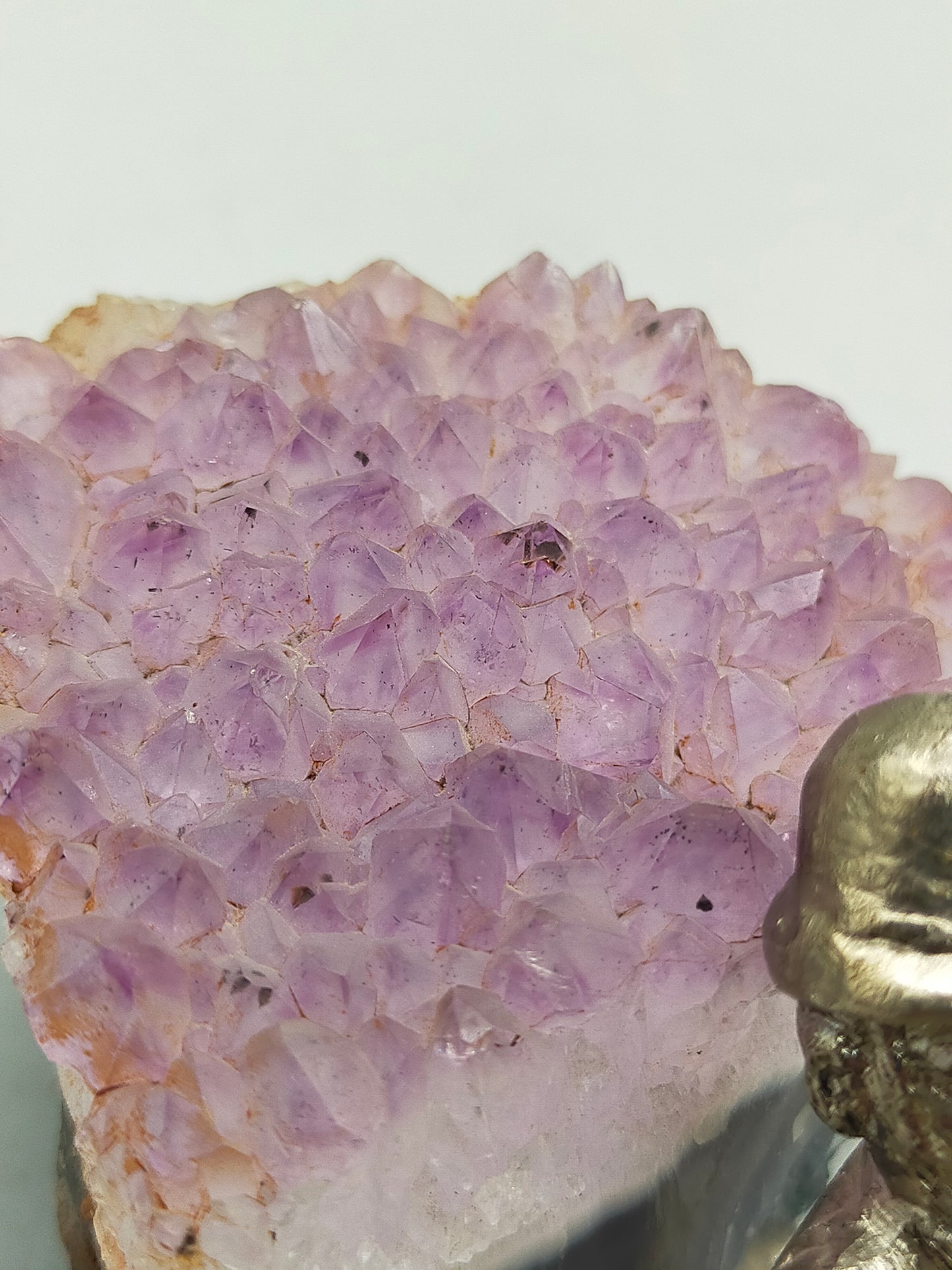 Bergmann auf Schlitten mit Amethyst Druse Rustikale Deko Figur