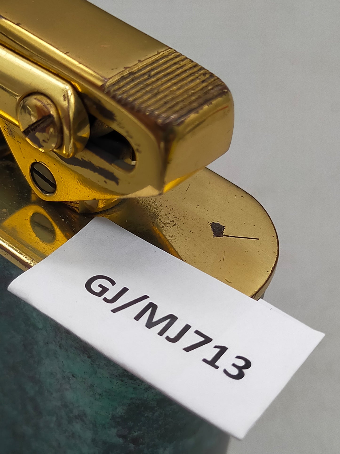 Antikes Mylflam Tischfeuerzeug Messing