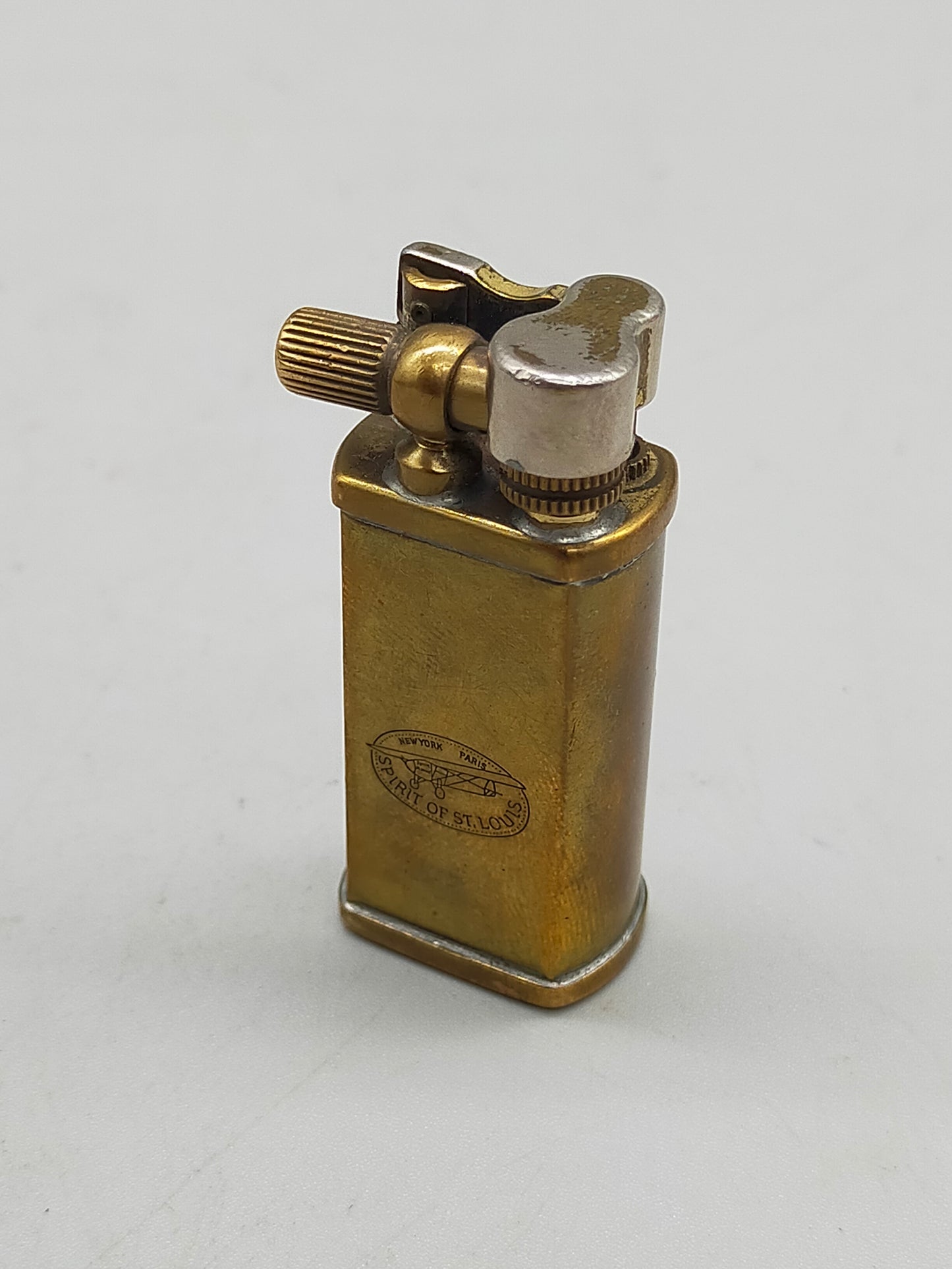 Vintage Spirit of St. Louis Liftarm Feuerzeug Messing Klassiker