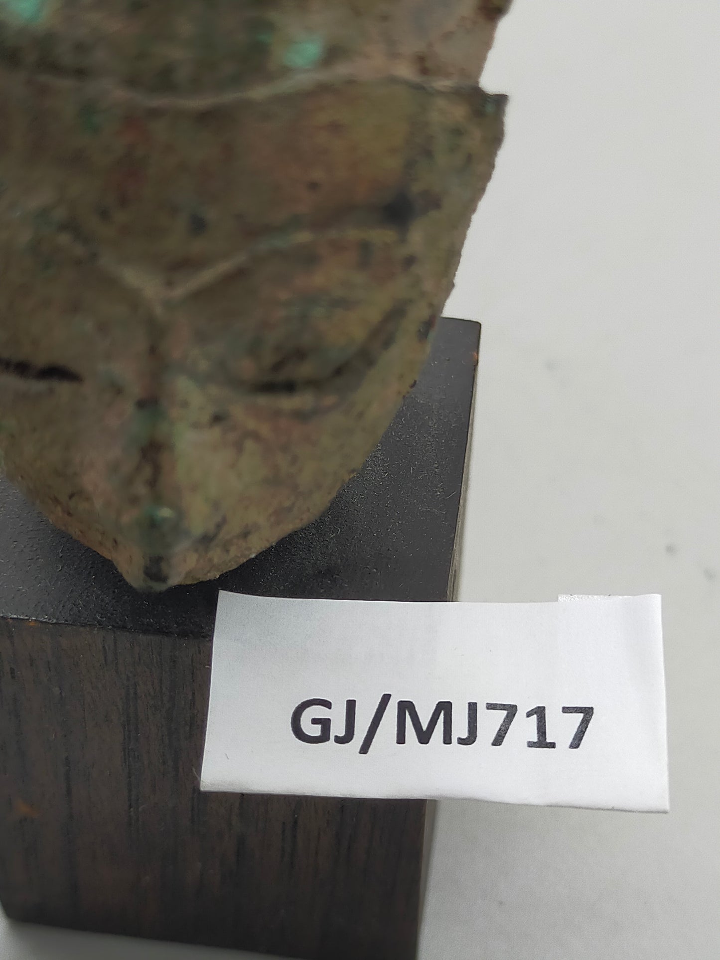 Antiker asiatischer Buddha Kopf – Skulptur