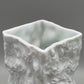 Scherzer Bavaria Vintage Porzellan Vase Weißes Reliefdesign