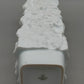 Scherzer Bavaria Vintage Porzellan Vase Weißes Reliefdesign