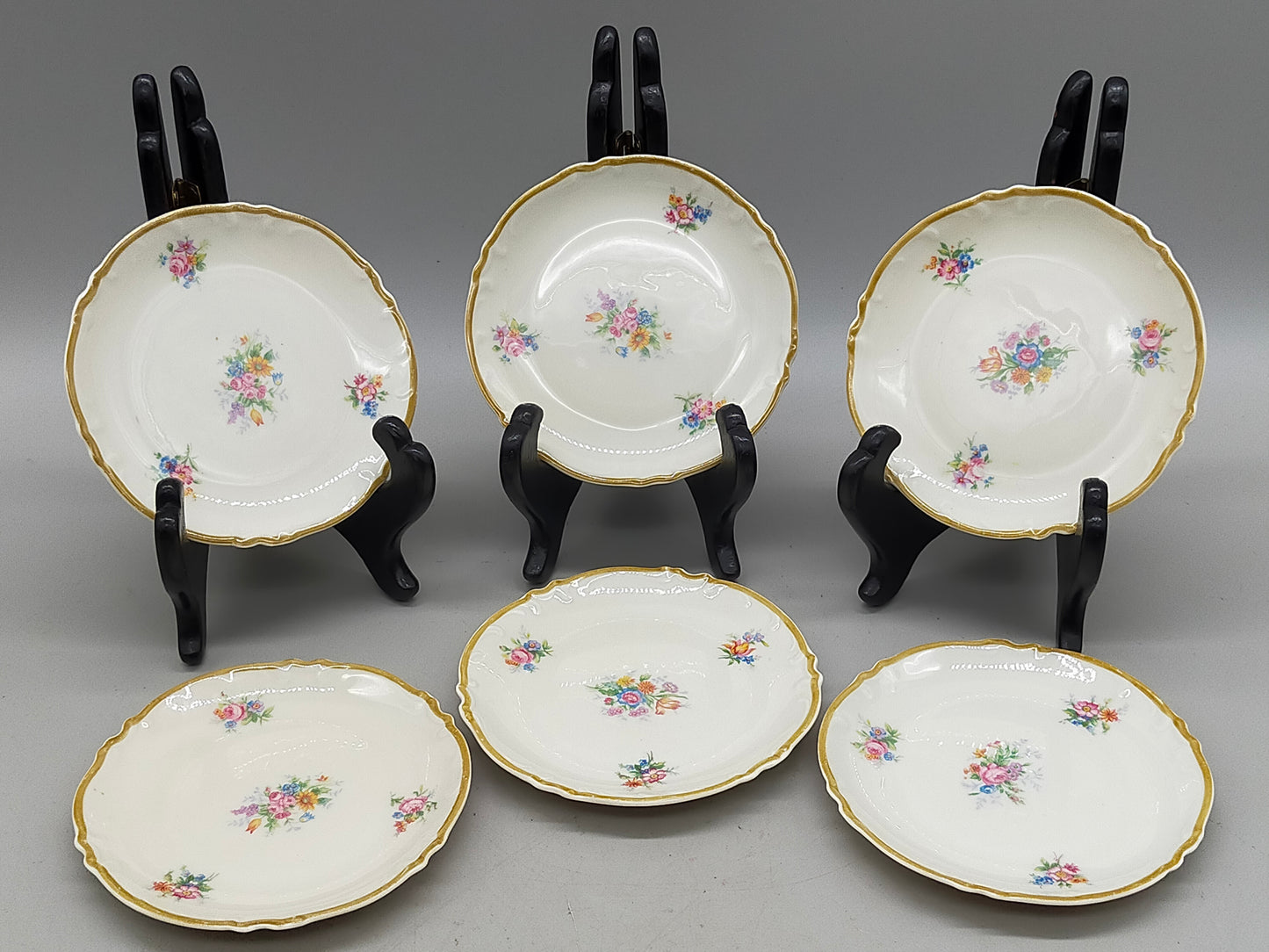 Krautheim Selb Bavaria 6er Set Teller Elegantes Blumendesign