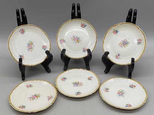 Krautheim Selb Bavaria 6er Set Teller Elegantes Blumendesign