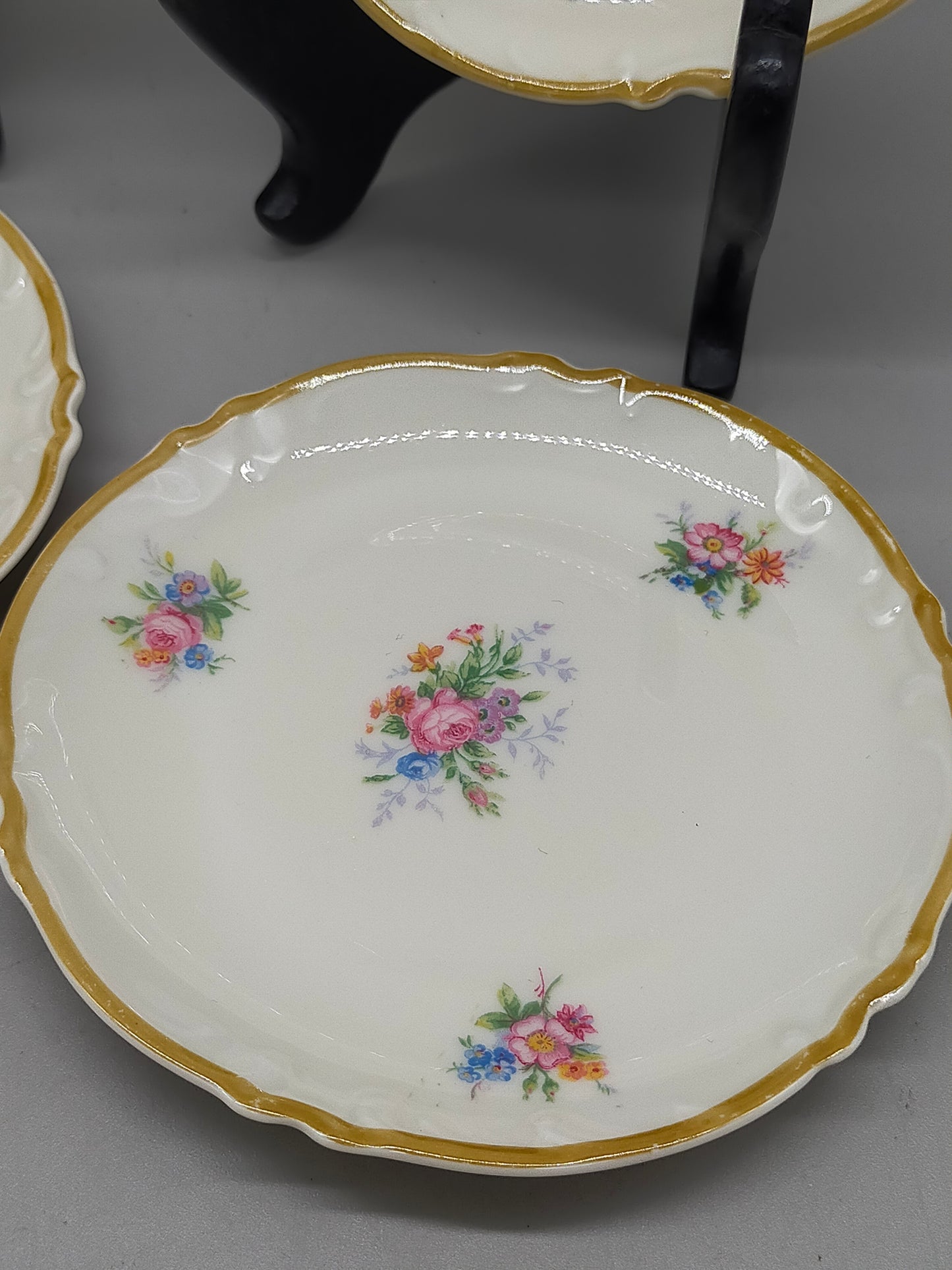 Krautheim Selb Bavaria 6er Set Teller Elegantes Blumendesign