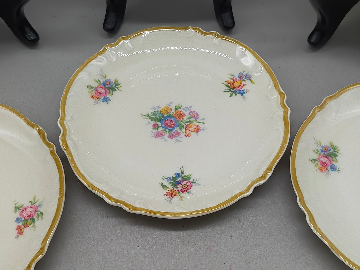 Krautheim Selb Bavaria 6er Set Teller Elegantes Blumendesign