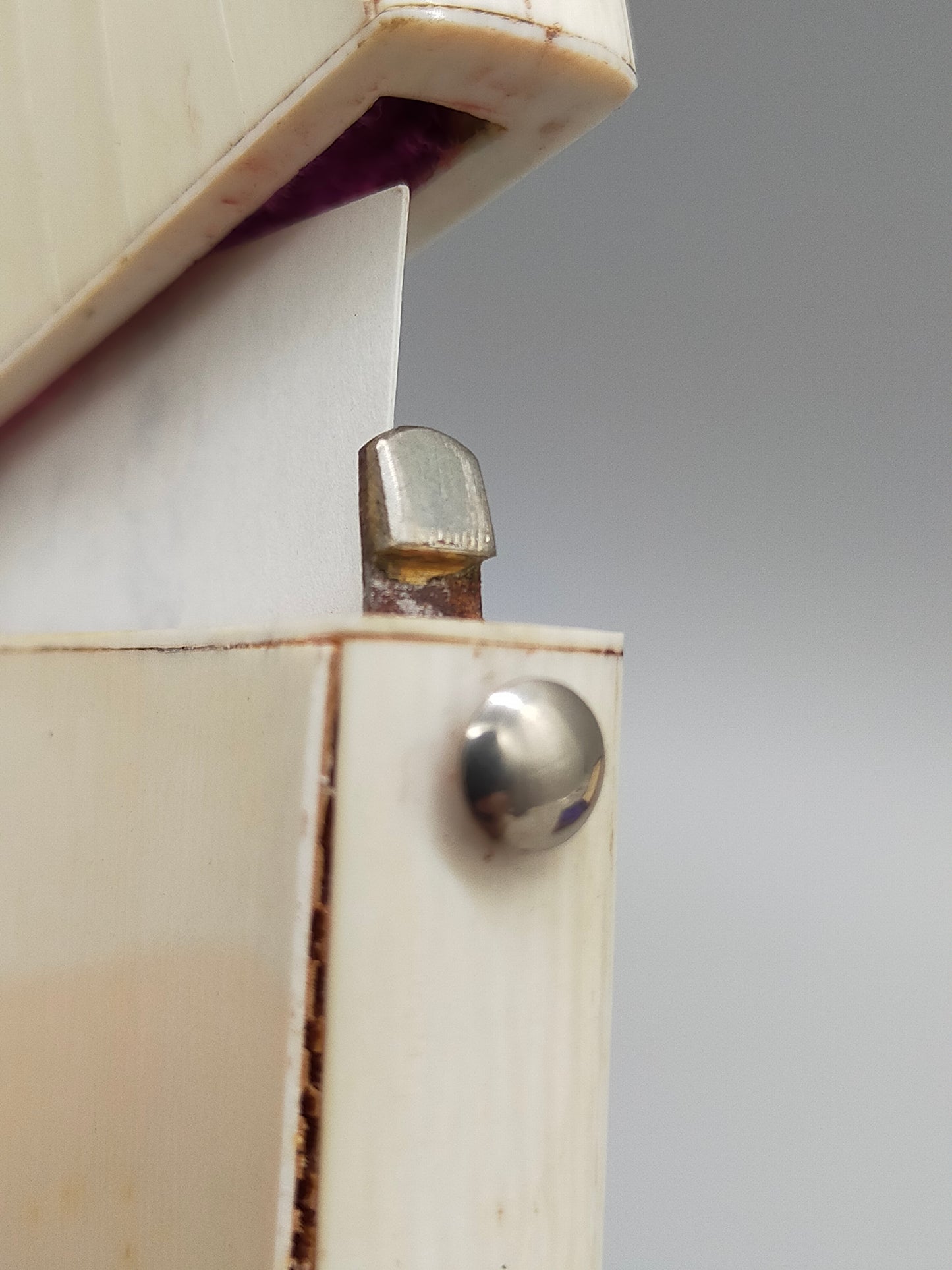 Antikes Visitenkarten Etui mit Silber & Schildpatt Handarbeit